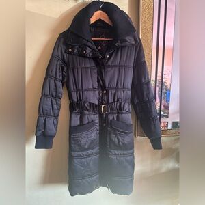 Baby Phat Black Belted Puffer Jacket